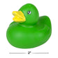 2" Solid Color Rubber Duckies