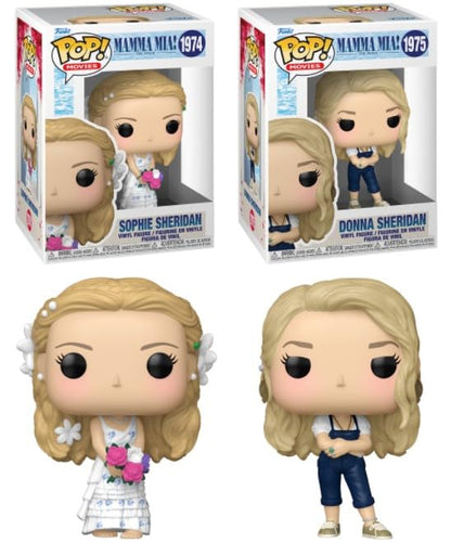 Funko Pop! Movies Mamma Mia! Vinyl Figures, Sophie Sheridan #1974 and Donna Sheridan #1975, Set of 2