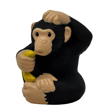 Fisher-Price Mattel Replacement Part Little People Zoo Animal Playset - DKN66 ~ Replacement Monkey Holding a Banana Figure ~ Works Zoo Playset and