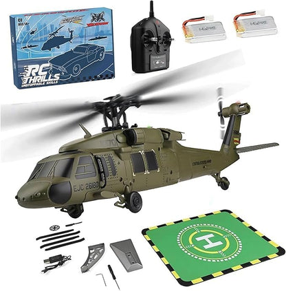 XMBRICDIYY WL K170 RC Helicopter for Adults, UH-60L 170 2.4G 4CH Brushless Motor Flybarless RC Helicopter, Outdoor Hobby RC Toy Model, Throttle