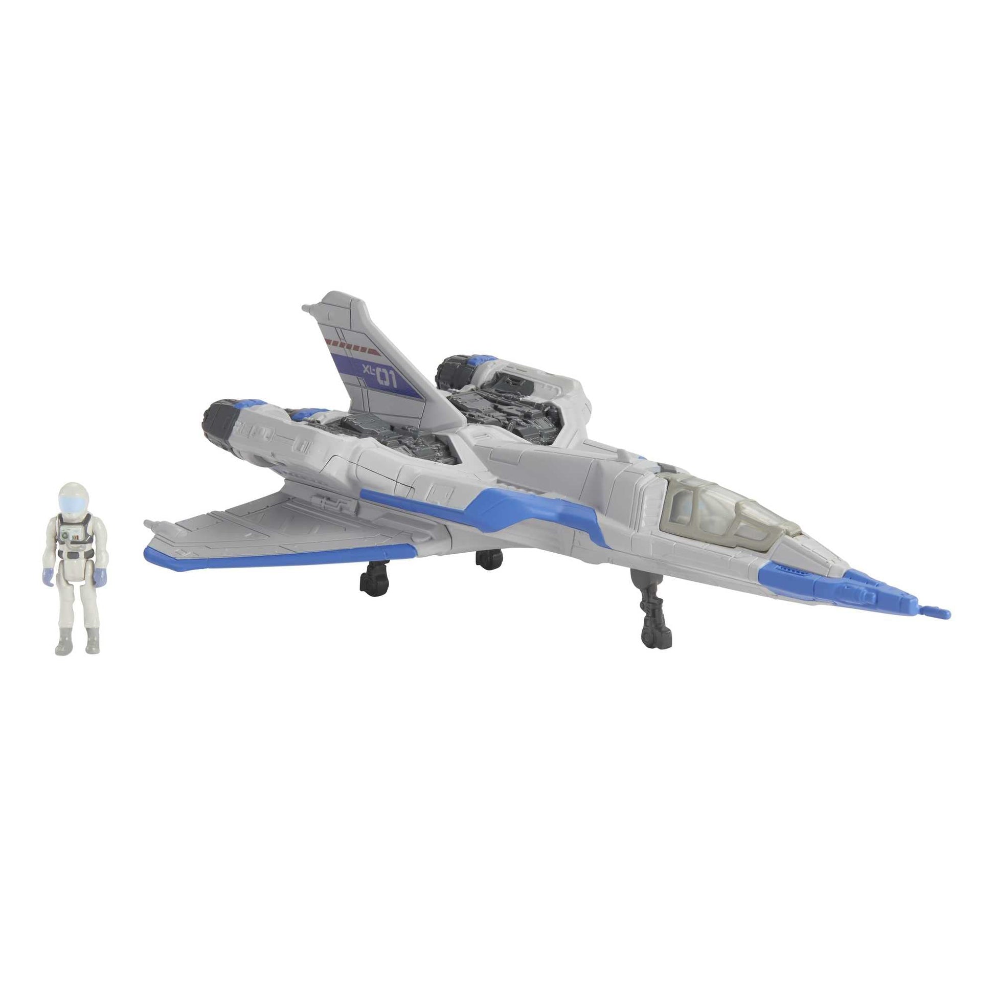 Mattel Disney and Pixar Lightyear Hyperspeed Series Mini Action Figure & Toy Vehicle Set, Buzz Lightyear & XL-01 Spaceship, 7-inch Vehicle