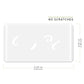BearHoHo Escape Room Game Password Clue Cards Props Magic Transparent Acrylic Cards for Real Life Puzzle Game Pile Four Cards Up to Get Clues Run Away