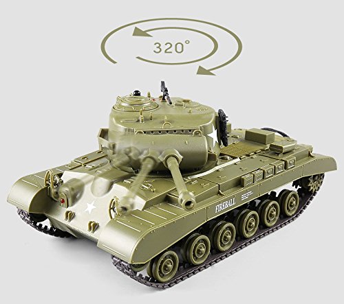 Heng Long 1/30 Scale US M26 Pershing RC IR Battle Tank w/Sound Lights