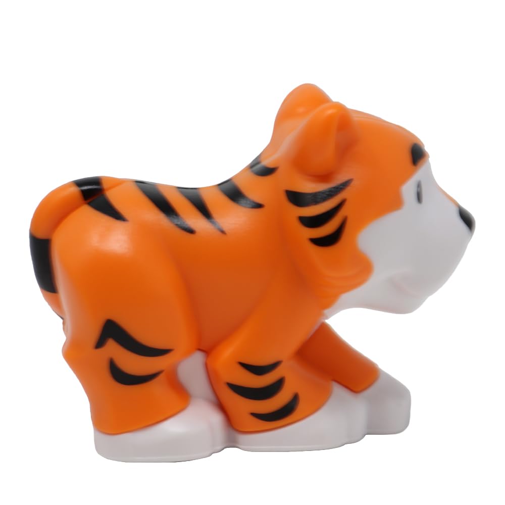Fisher-Price Replacement Part for Collectible Little People Alphabet Fun Zoo Safari Farm Playset JGR92 - Replacement Letter T Orange and Black Tiger