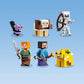 LEGO Minecraft The First Adventure 21169 Hands-On Minecraft Playset; Fun Toy Featuring Steve, Alex, a Skeleton, Dyed Cat, Moobloom and Horned Sheep,