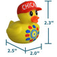 Chicago Ferris Wheel Duck / Yellow, Blue, & Red Hard Plastic Figure