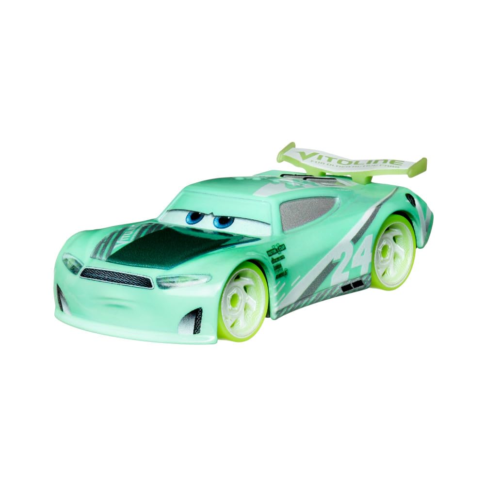 Hot Wheels Disney Cars Glow Racers Chase Racelott 1:55 Scale Diecast Vehicle