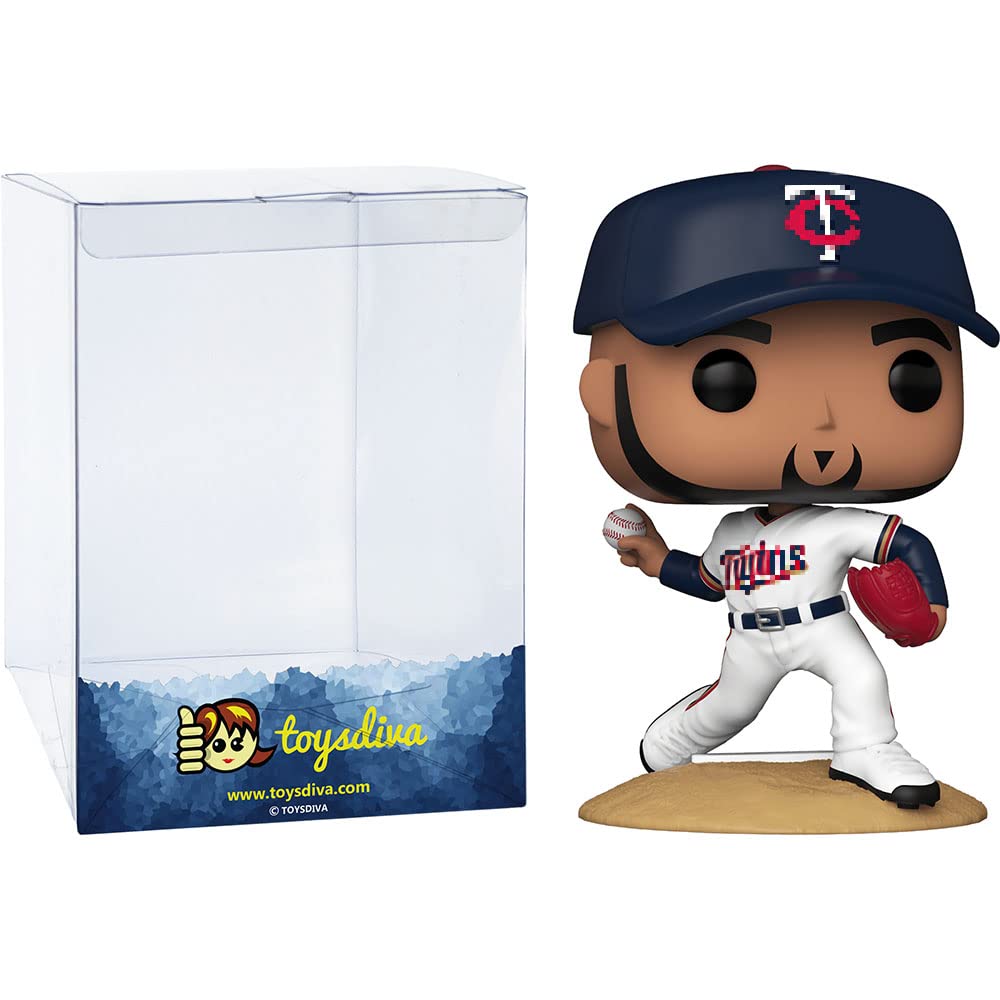 Funko J o s é Berríos [Twins]: P o p ! Baseball Vinyl Figurine Bundle with 1 Compatible 'ToysDiva' Graphic Protector (070-54649 - B)