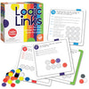 MindWare Logic Links Puzzle Games - Brain Teaser Puzzles for Kids and Brain Games for Adults - 166 Challenging Brain Puzzles, 32 Game Chips - Ages 6+