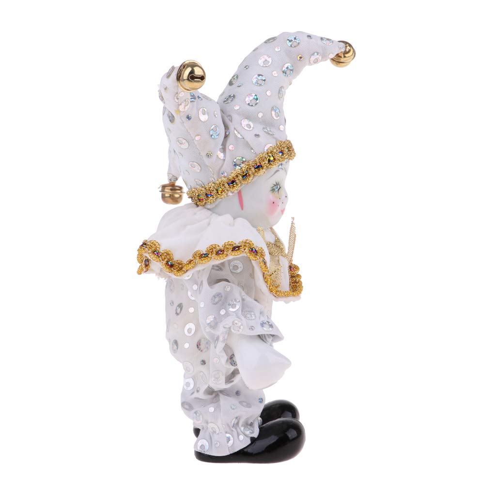 SM SunniMix 8inch Lovely Porcelain Dolls Italian Dolls Model Standing Doll Desktop Decoration Collectibles White
