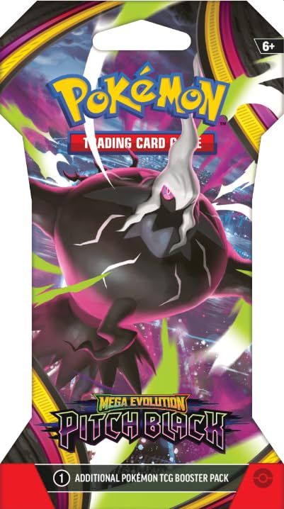 Pokemon TCG: Mega Evolution Pitch Black Sleeved Booster Pack Lot - 8 Packs