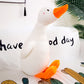 OUKEYI White Swan Stuffed Animal, Funny Duck Plush Doll, Soft Pillow Cushion Cute Goose Plush Toy Stuffed Animals Toy Gifts for Kids (65 cm/25.6 inch