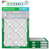 Filterbuy 16x25x1 Air Filter MERV 8 Essential Dust & Allergy Defense (4-Pack), Electrostatic Pleated HVAC AC Furnace Filters Replacement, Made in USA