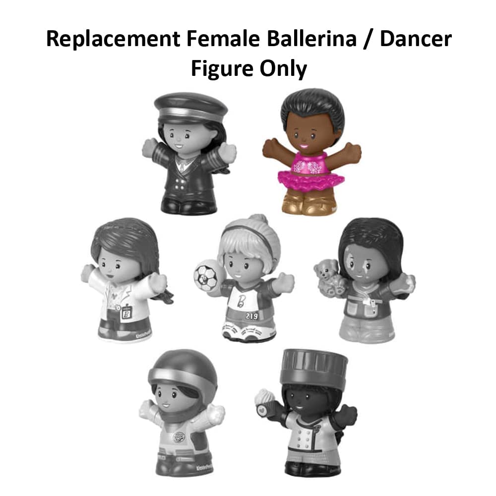 Replacement Part for Fisher-Price Little People Playset - Replacement Female Ballerina / Dancer Figure ~ Inspired by Barbie You Can Be Anything
