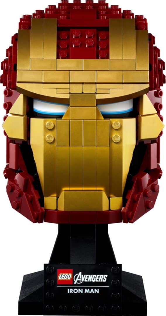 LEGO 76165 Marvel Super Heroes Iron Man Helmet, Collectible Piece for Adults