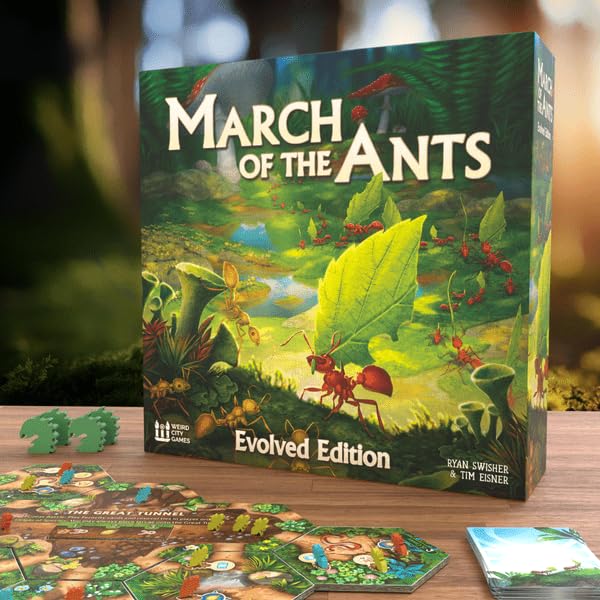 March of The Ants by Weird City Games | Evolved Edition, Strategic 4X Board Game | 1-5 Players | 60-90 Min Playtime | Ages 13+