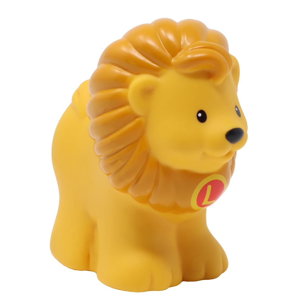 Fisher-Price Replacement Part for Collectible Little People Safari Circus A to Z Learning Zoo Playset J0134 - Replacement Male Lion Figure Letter L