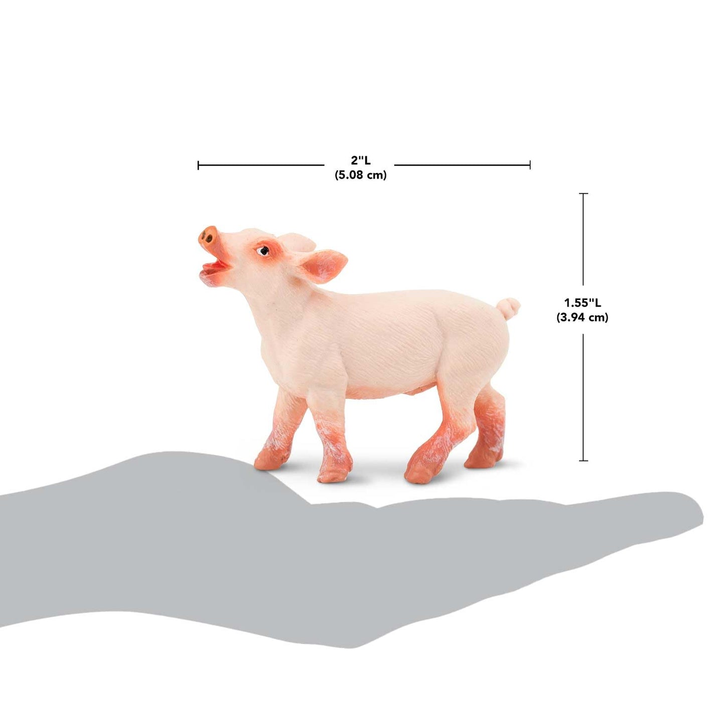Safari Ltd. Playful Piglet Figurine - Lifelike 2" Model Figure - Educational Toy for Boys, Girls, and Kids Ages 3+