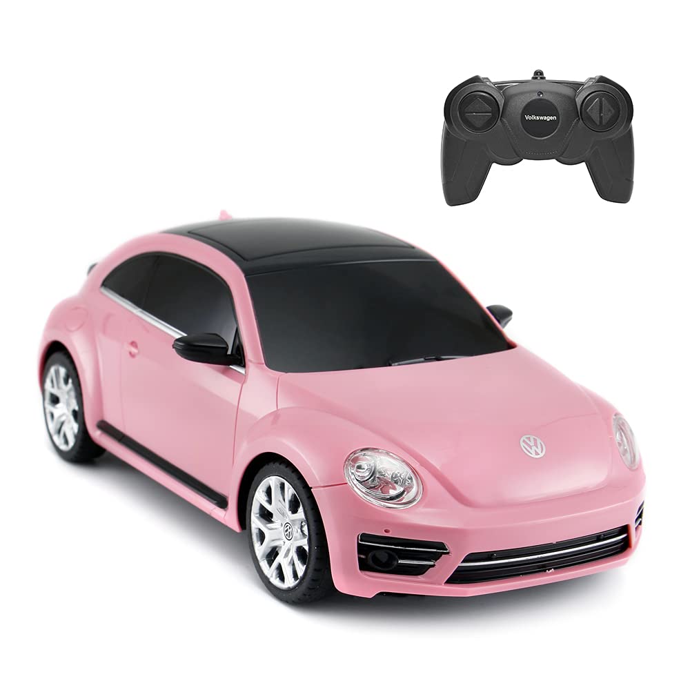 RASTAR Radio Remote Control 1/24 Scale Volkswagen Beetle Licensed RC Model Car (Pink)