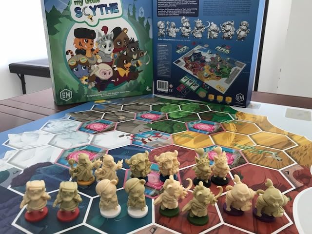 Stonemaier Games: My Little Scythe by Hoby & Vienna Chou | A Competitive Family Strategy Board Game Where You Embark on Adventure with Your Animal