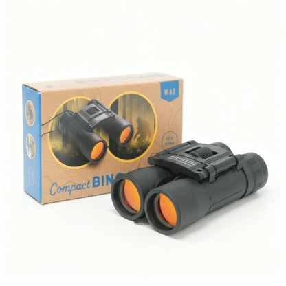 Wild Life Outdoor Adventures Compact Binoculars 10x25 for Kids & Beginners