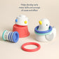 Itzy Ritzy Bathtime Gift Set - 12-Piece Baby Bath Toys for Infants & Toddlers - Stacking Lighthouse, Ring Toss, Scoop, Squirters & Sailboat - Develops