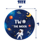 LetDec 60 Pcs Moon Birthday Decorations - Tableware, Outer Space Paper Plates, Napkins, Cups for Galaxy Astronaut/Robot UFO Baby Boys 2nd Birthday