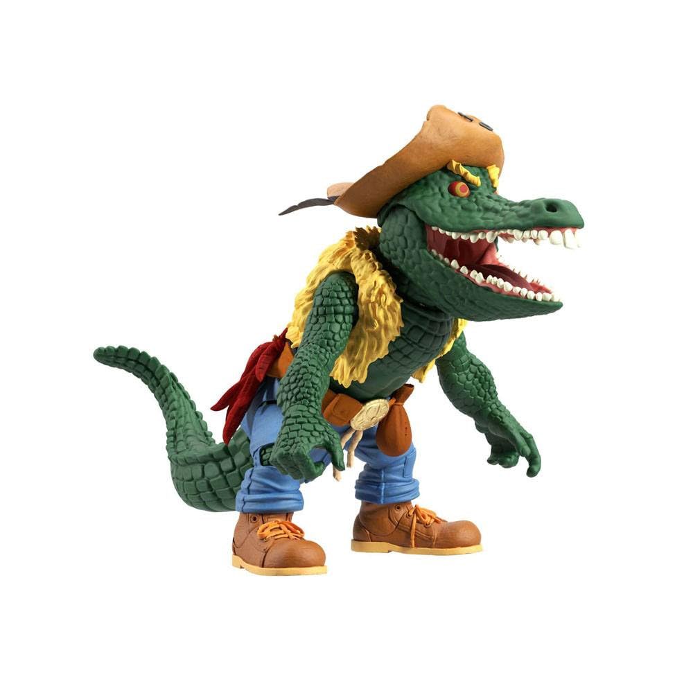 Super7 ULTIMATES! Teenage Mutant Ninja Turtles Leatherhead - 7" TMNT Action Figure with Accessories Classic Cartoon Collectibles and Retro Toys