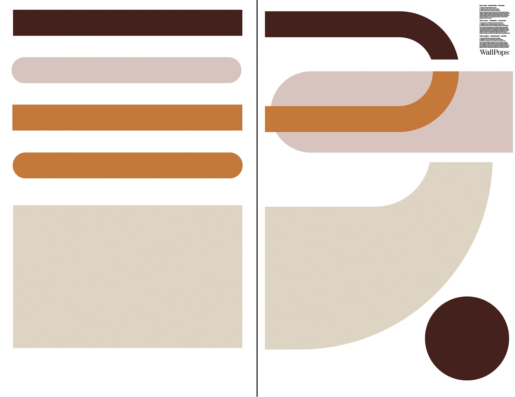WallPops Arch Support Modular Mural Peel and Stick Wall Decals, VPD6390