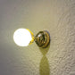 Miniature Globe Light Ceiling Lamp, 1:12 Scale Dollhouse Accessory, Gold Finish, 1 inch High