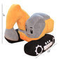 Excavator Plush Toy,10" Soft Excavator Stuffed Construction Toy