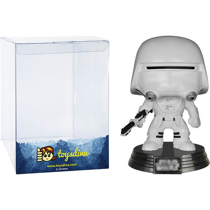 Funko First Order Snowtrooper: P o p ! Vinyl Figurine Bundle with 1 Compatible 'ToysDiva' Graphic Protector (067-06223 - B)