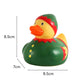 Waddlers Christmas Elf Rubber Duck - Rubber Ducks Family, Designed and Made for Christmas, Green Elf-Themed Toy Duck,Festive Duck Perfect