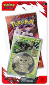 Pokemon TCG Trading Card Game Scarlet and Violet Destined Rival Single Pack Booster with Coin and Promo Card (Zarude)
