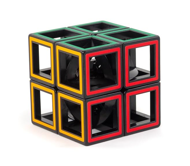 Meffert's Hollow Two by Two - The Original Transparent 2 x 2 Cube Brainteaser Puzzle - Travel Friendly Fun for Ages 9-Adult