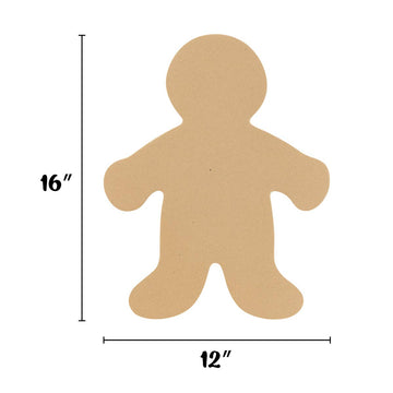 Hygloss Products Kid Shape Cuts Outs - Assorted Multi-Cultural Paper - 16", 25 Pack (68253)