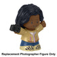Fisher-Price Replacement Part Little People Career Playset - HBW68 ~ Replacement Photographer Figure ~ Wearing Tan Jacket and Carrying 35mm Camera ~