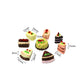 SXFSE Dollhouse Decoration Accessories,1/12 Scale Miniature Dollhouse Accessories Decoration Mini Cake