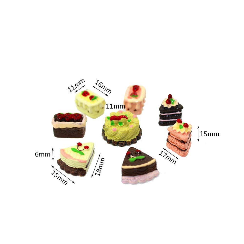 SXFSE Dollhouse Decoration Accessories,1/12 Scale Miniature Dollhouse Accessories Decoration Mini Cake