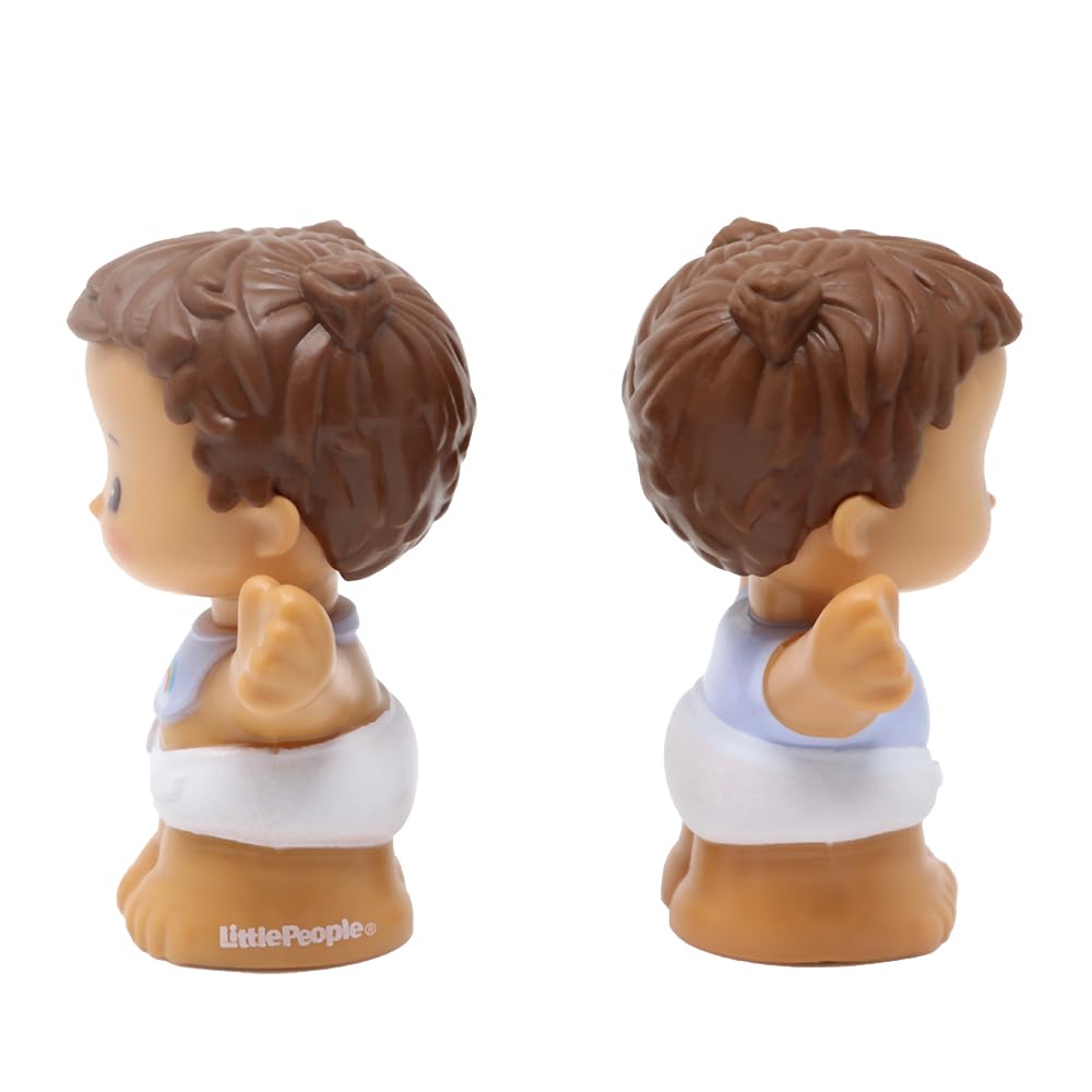 Fisher-Price Replacement Parts for Collectible Little People Baby Dollhouse Family Playset GVH64 - Set of 2 Replacement Babies - Wearing Unicorn