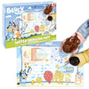 Bluey Water Drawing Mat - Mess-Free Water Art with Stamps, Stencils, and Reusable Accessories for Toddlers