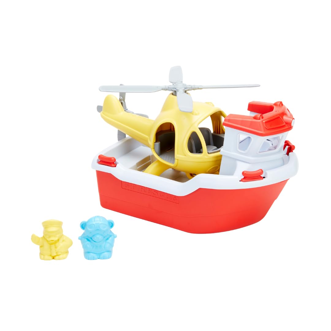 Green Toys Rescue Boat - Bath & Water Play Set