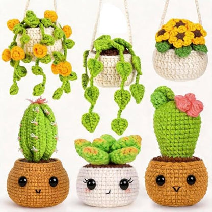 Sewkitta Crochet Kit for Beginners, Crochet Starter Kit w Step-by-Step Video Tutorials, Beginner Crochet Kit for Adults Kids Women Men Complete Kit