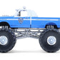 1990 F 350 Monster Truck NYPD (New York Police Department) Blue with White Top Kings of Crunch - Hot Pursuit Special Edition 1/64 Diecast Model Car by