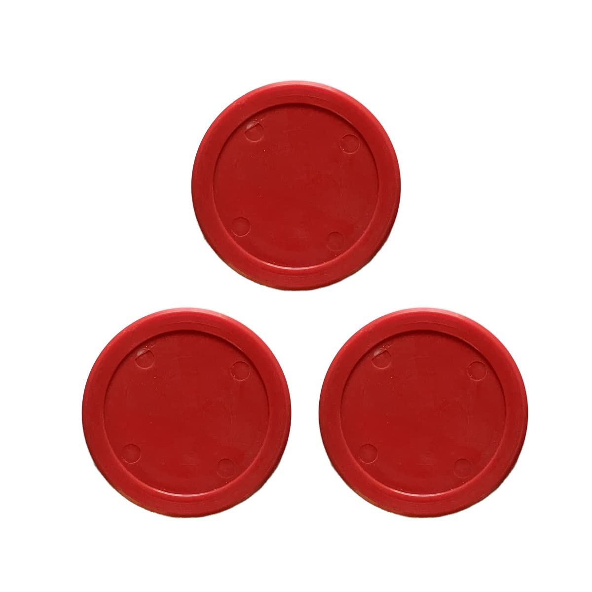 Game Room Guys Generic Harvard Red Air Hockey Table Puck - 2-1/2" - Set of (3)