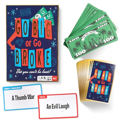 Go Big or Go Broke Family Party Card Game for Kids Ages 8+ EAP Toy & Games