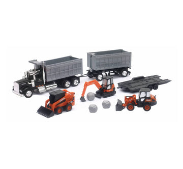 Kubota Construction Vehicle with 1:43 Kenwood Dump Truck Set