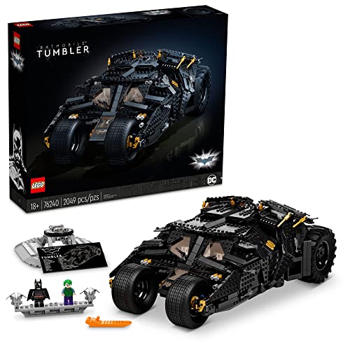 LEGO DC Batman Batmobile Tumbler, Iconic Model Car from The Dark Knight Trilogy, Building Set for Adults, Collectible Gift Idea for Build and Display,