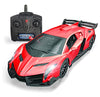 QUN FENG Remote Control Car Lamborghini Licensed 1:24 RC Car 2.4G,red