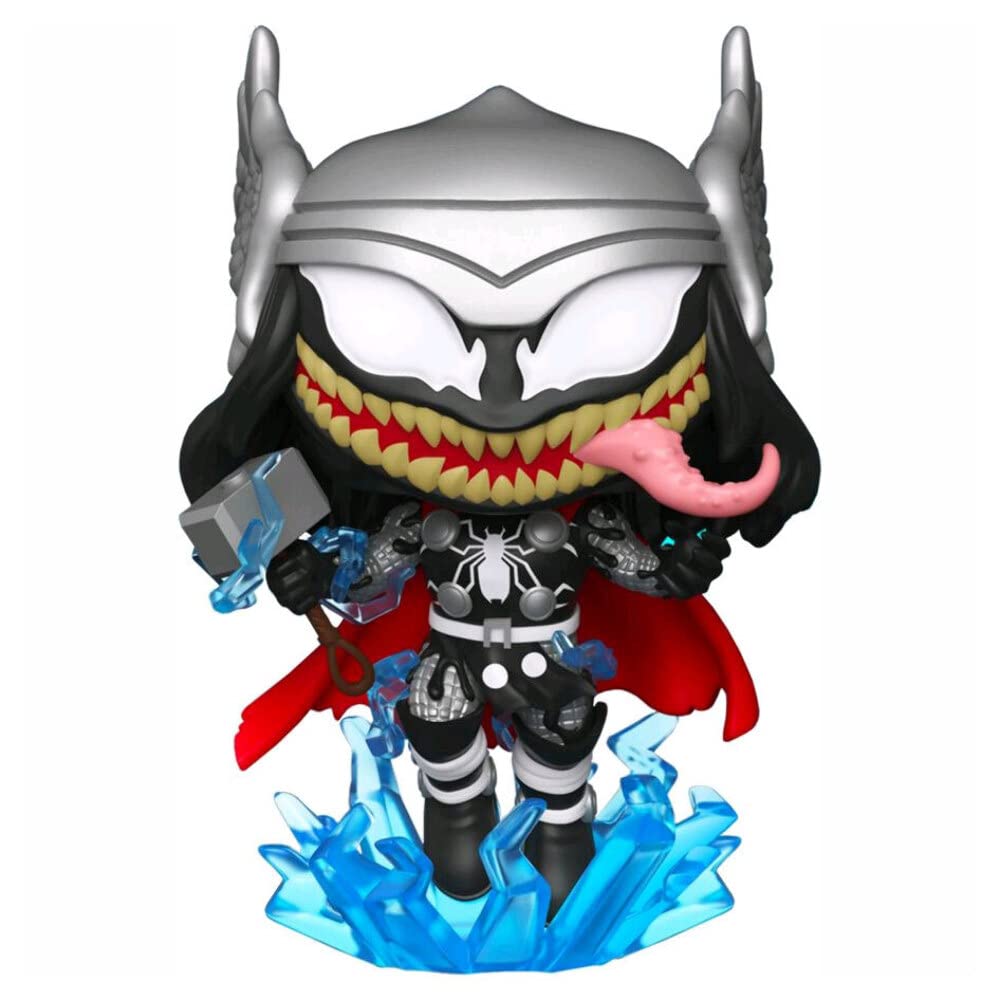 Funko Pop! Marvel: Venomized Thor #703 Exclusive with Chalice Collectibles Pop Protector Case